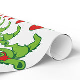 Sanata Dancing Bear Christmas Wrapping Paper