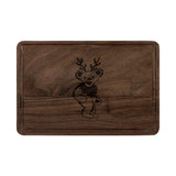 Reindeer Dancing Bear Cutting Board(Engraved) 9x6 Maple or Walnut