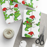 Sanata Dancing Bear Christmas Wrapping Paper