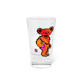 Dancing Bear Pint Glass, 16oz - Rocking the Cradle