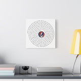 Ripple Lyrics Spiral Canvas | Grateful Dead Matte Canvas Wall Art