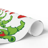 Sanata Dancing Bear Christmas Wrapping Paper