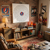 Ripple Lyrics Spiral Canvas | Grateful Dead Matte Canvas Wall Art