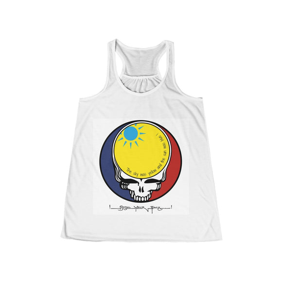 Scarlet Begonias Women's Flowy Racerback Tank