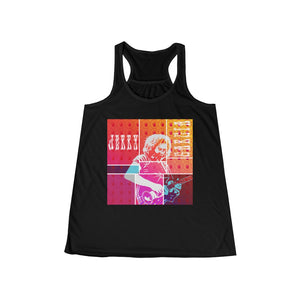 Psychedelic Jerry Garcia - Women's Flowy Racerback Tank Top