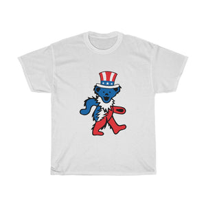 US Blues Bear - Unisex Heavy Cotton Tee